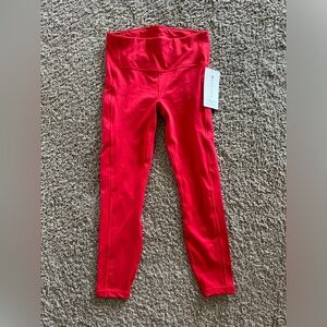 Athleta Ultimate Stash Pocket 7/8 Tight | Size: Small | Color: Coral/Pinkish Red